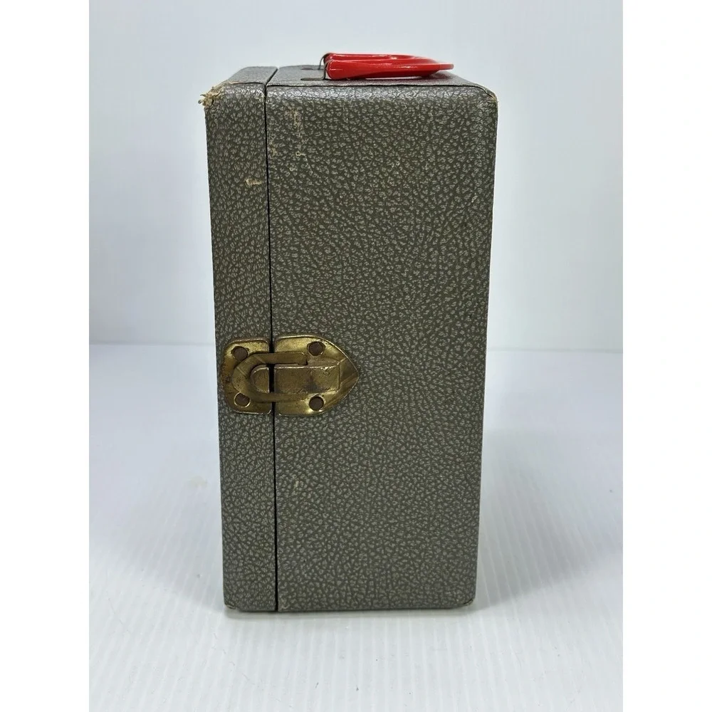 Vintage Gilbert S-25 Microscope Set Case Larger Eyepiece Dropper Instructions